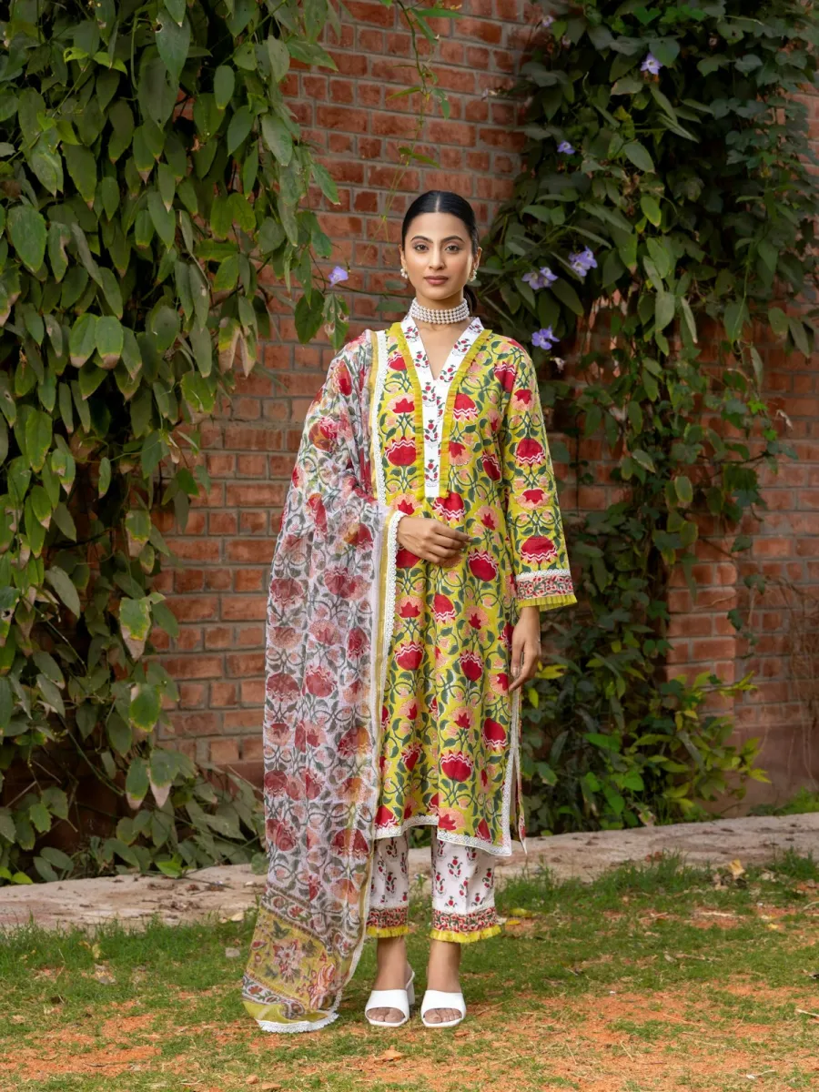 Gulnaar Printed Lawn 3-Piece