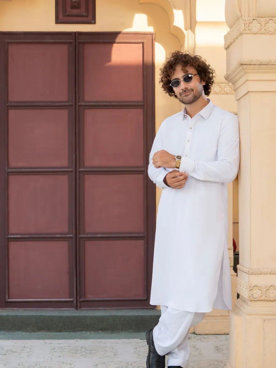 Classic White Kurta Shalwar